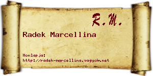 Radek Marcellina névjegykártya